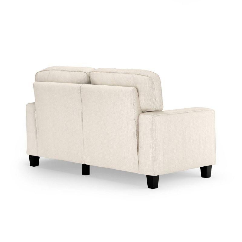 Serta Palisades 61" Track Arm Sofa, Easy Care Fabric, Soft Pillow Back, Pocket Coil Seat Cushions