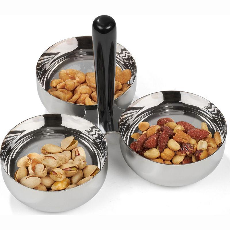 Nambe Circa Divided Nut Bowl