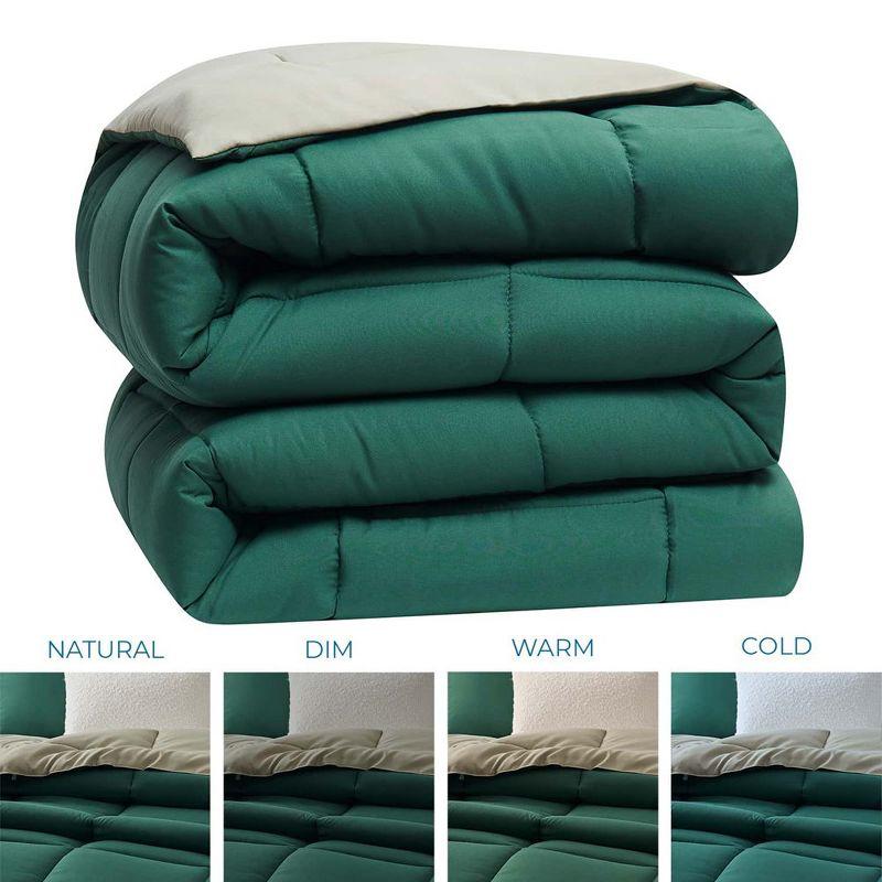 Nestl Nestl All Season Solid Lightweight Down Alternative Reversible Comforter