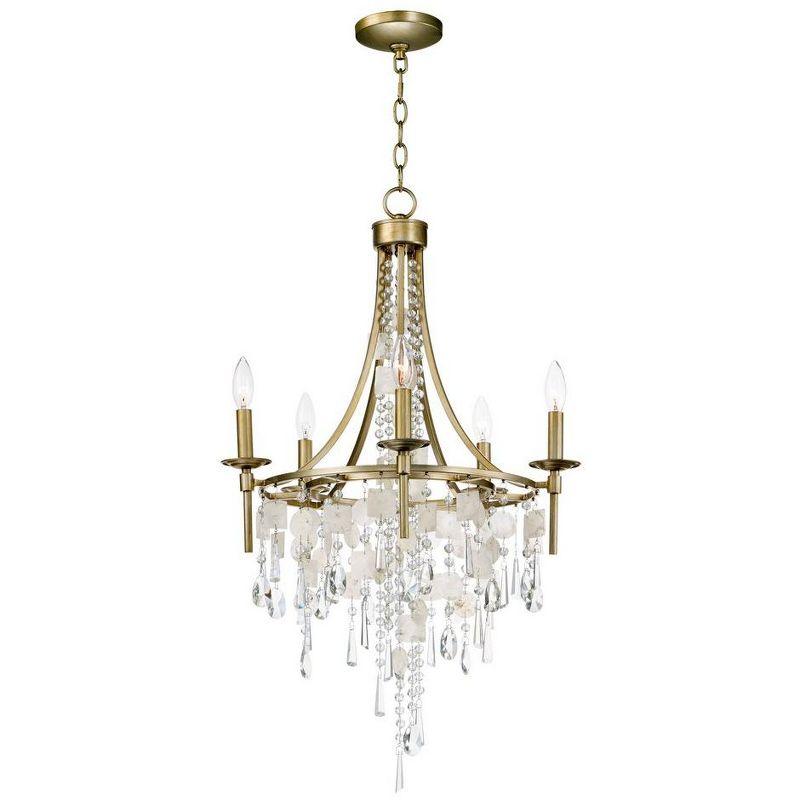 Maxim Lighting Cebu 5 - Light Chandelier in  Capiz/Gold Silver