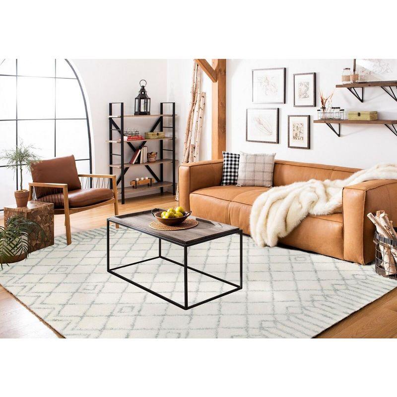 Casablanca CSB894 Hand Tufted Indoor Area Rug - Ivory/Blue - 8'x10' - Safavieh