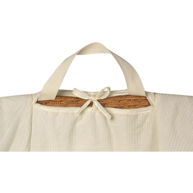 Wicker-Look Woven Baby Moses Changing Basket - Natural/Ecru