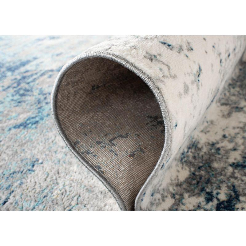 Jasper JSP107 Power Loomed Area Rug - Grey/Blue - 5'x5' - Safavieh.