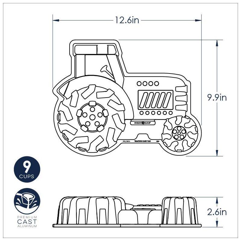 Nordic Ware Non-Stick Aluminum Tractor Cake Pan