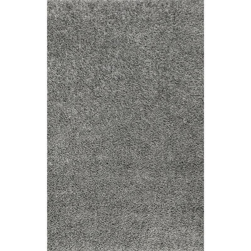 3'x5' Mercer Shag Plush Area Rug, Charcoal - JONATHAN Y