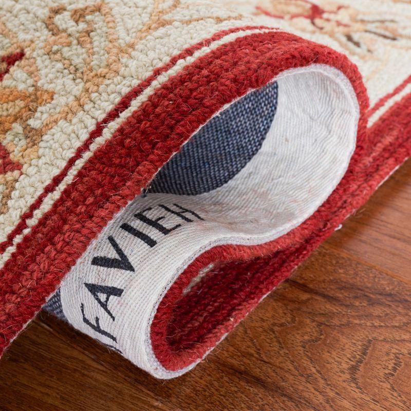 Chelsea HK157 Handmade Area Rug - 8'x10' - Red/Ivory - Safavieh