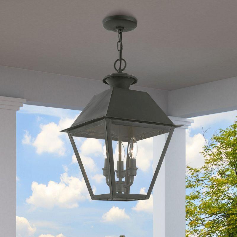 Livex Lighting Wentworth 3 - Light Pendant in  Charcoal