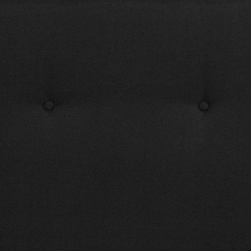 Flash Furniture Tribeca Queen Size Tufted Upholstered Platform Bed in Black Fabric