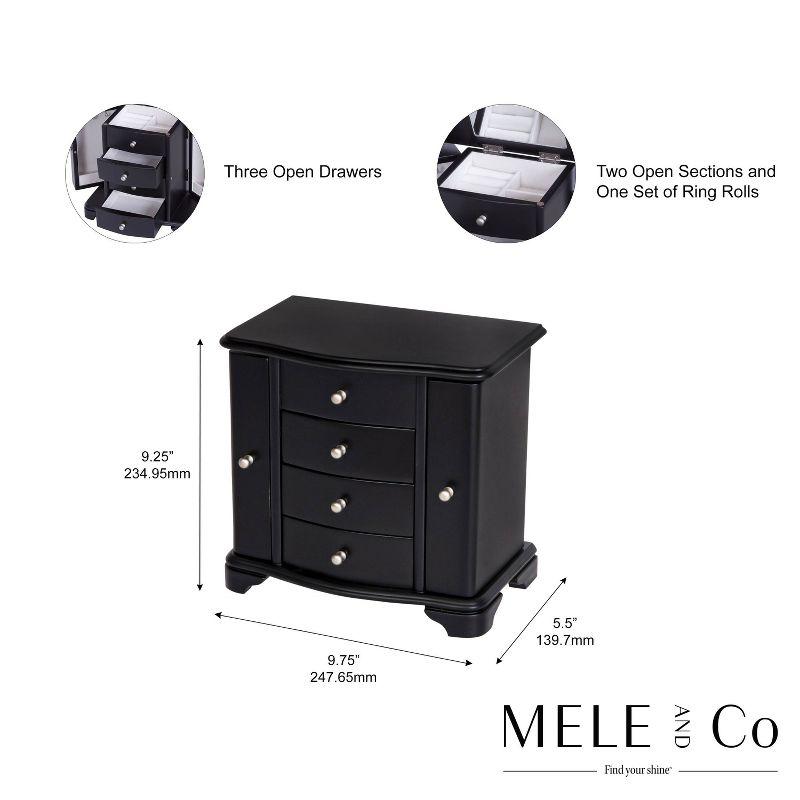 Mele Designs Kennedy Women's Wooden Jewelry Box - Java