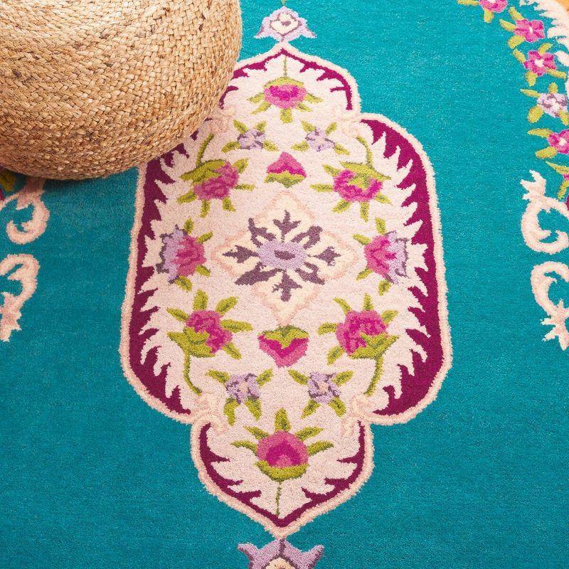 Bellagio BLG535 Hand Tufted Area Rug - Blue/Pink - 8'x10' - Safavieh.