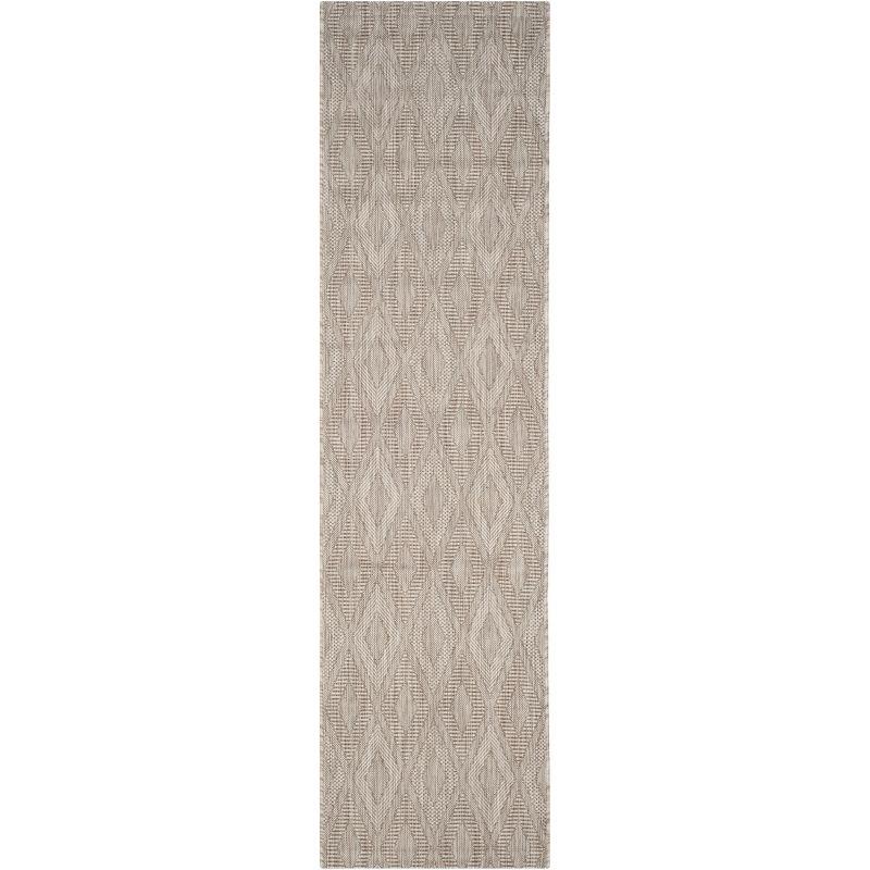 Courtyard CY8522 Power Loomed Indoor and Outdoor Runner Rug - Beige/Beige - 2'3"x10' - Safavieh