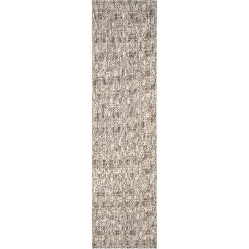 Courtyard CY8522 Power Loomed Indoor and Outdoor Runner Rug - Beige/Beige - 2'3"x14' - Safavieh