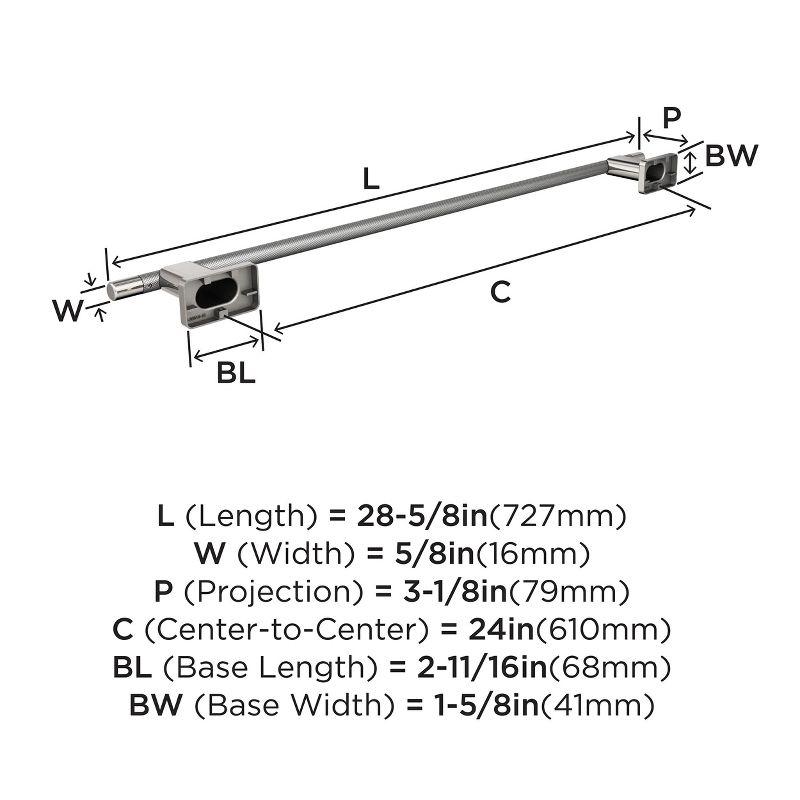 Amerock Esquire Wall Mounted Towel Bar