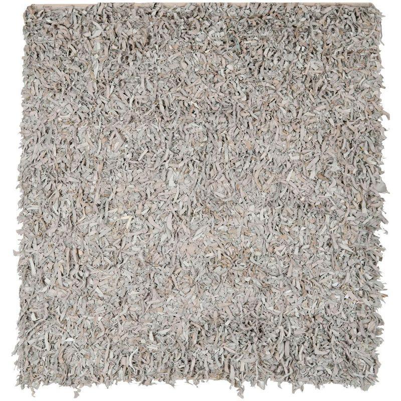 Leather Shag LSG511 Hand Knotted Area Rug  - Safavieh