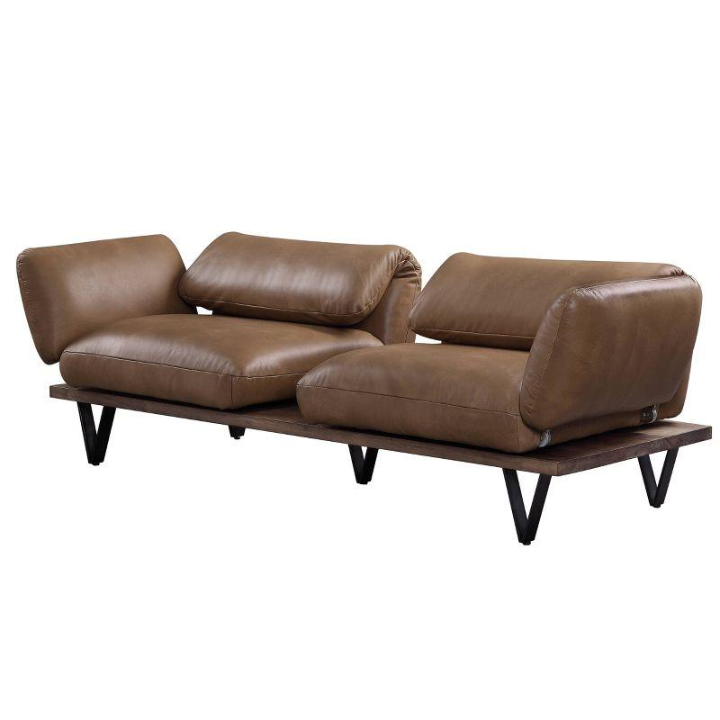 ColourTree Narech 88'' Leather Sofa