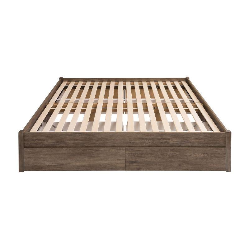 Select 4 - Post Platform Bed with 4 Drawers - Prepac