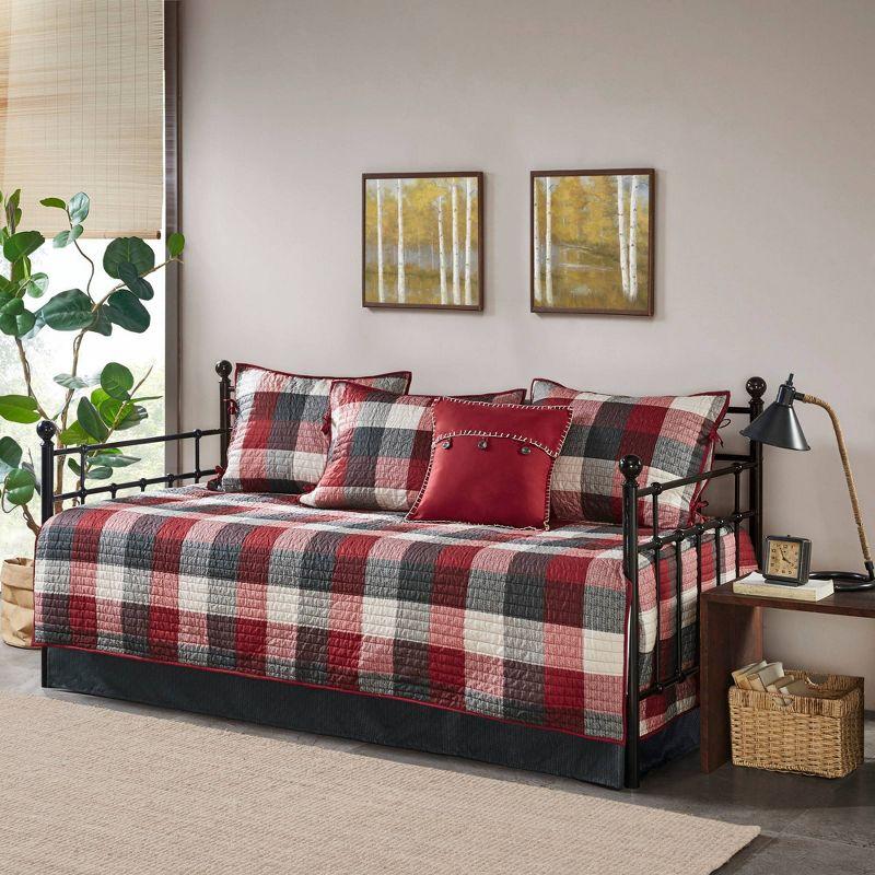 Ridge 3 Piece Reversible Plaid Daybed Cover Set