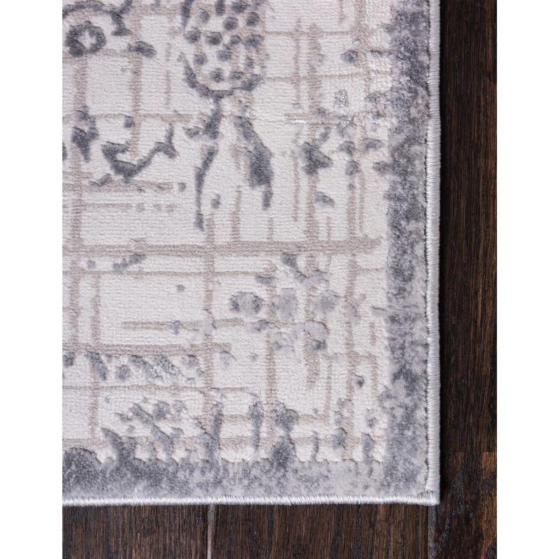 Unique Loom Aberdeen Collection Area Rug - Stanhope (5' 1" x 8' Rectangle Gray/Beige)
