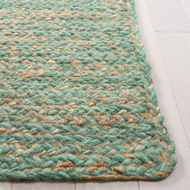 Natural Fiber NFB950 Hand Loomed Area Rug - Green/Natural - 5'x8' - Safavieh.