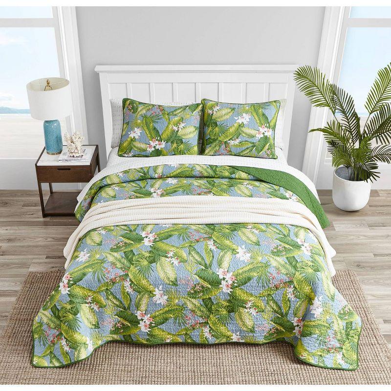 Blue Sky Cotton Twin Reversible Quilt Set