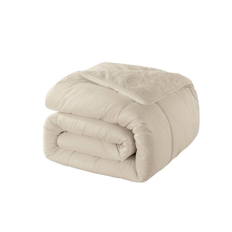 Cozy Velvet Plush & Microfiber Full/Queen Down Alternative Blanket