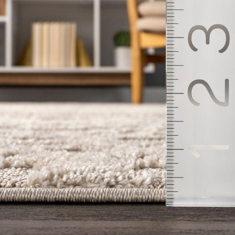 Nuloom Cameron Moroccan 8x10 Indoor Area Rug for Living Room Bedroom Dining Room Kitchen, Beige/Ivory