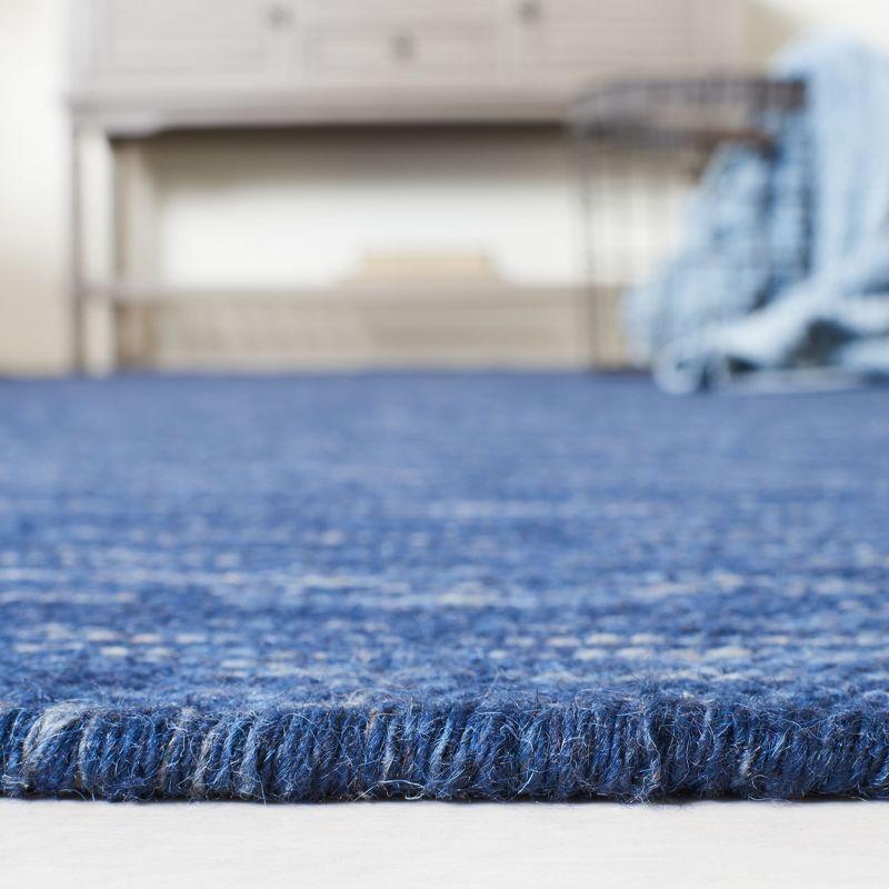 Kilim KLM125 Hand Woven Area Rug - Navy/Blue - 6'x6' - Safavieh