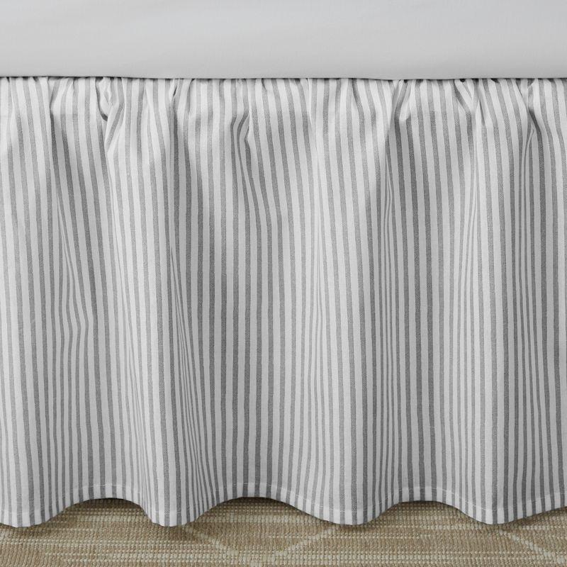 Laura Ashley Cotton Ruffled Bedskirt/Dust Ruffle/Box Spring Cover