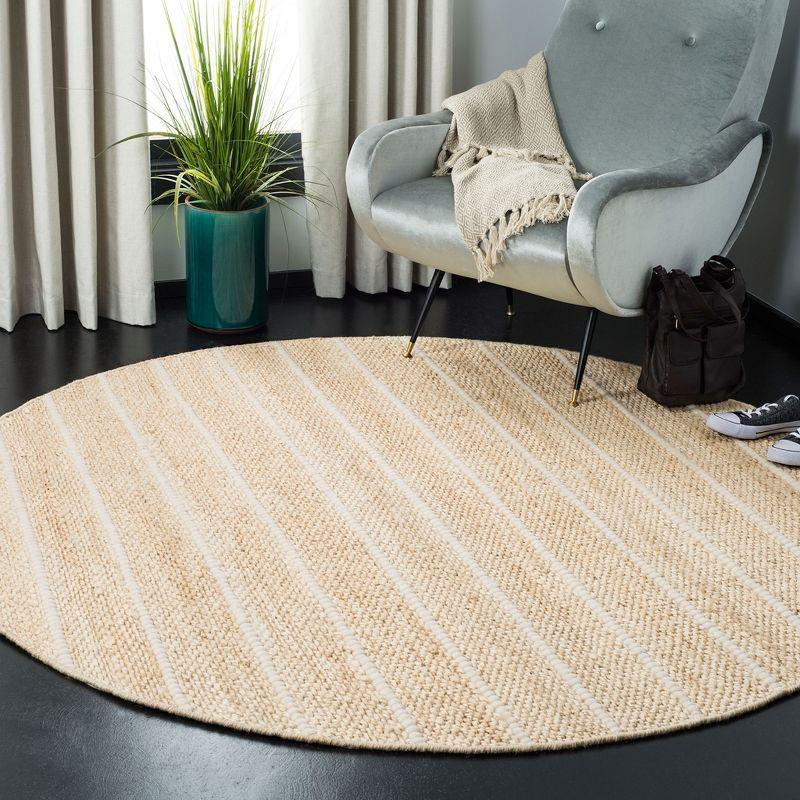 Abas Natural Fiber Handwoven Ivory Area Rug