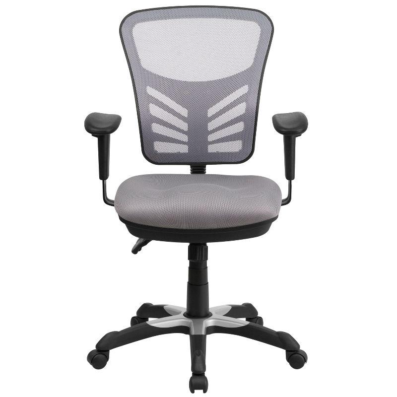 Flash Furniture Mid-Back Mesh Multifunction Executive Swivel Ergonomic Office Chair with Adjustable Arms