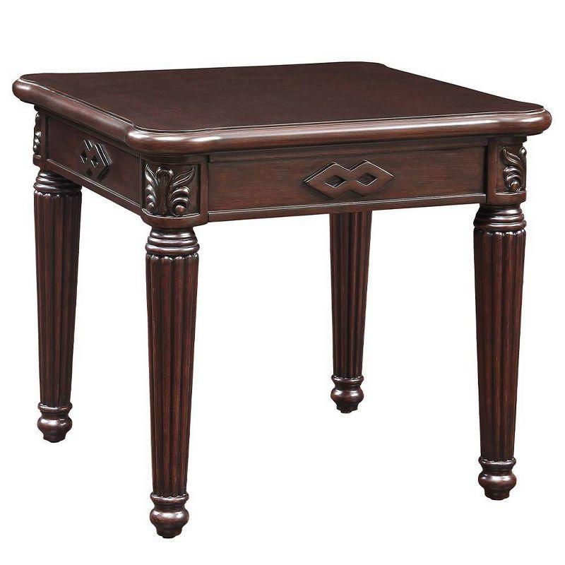 Vomoldrot Traditional Walnut Finish Rectangular End Table