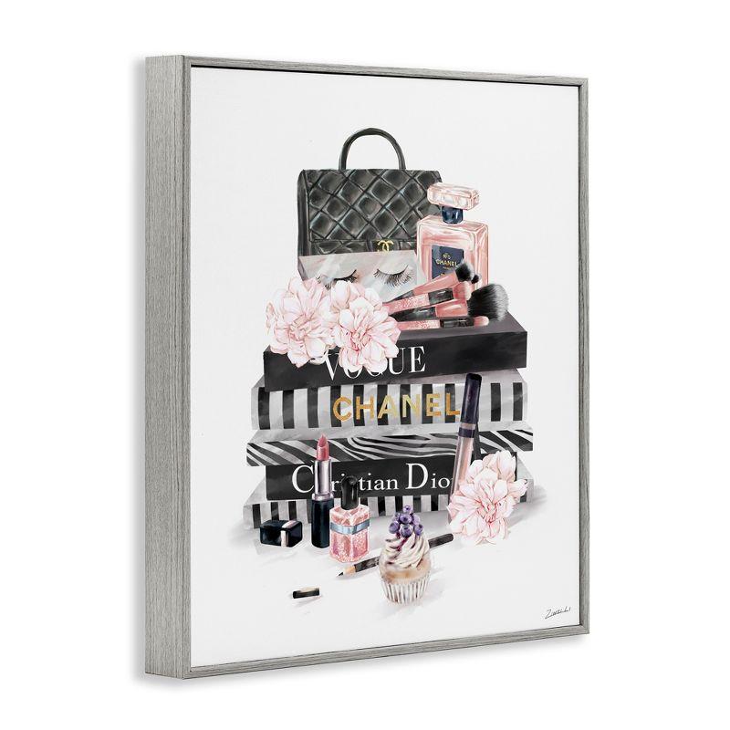 Stupell Industries " Daily Glam Necessities Fashion Forward Book Stack " by Ziwei Li