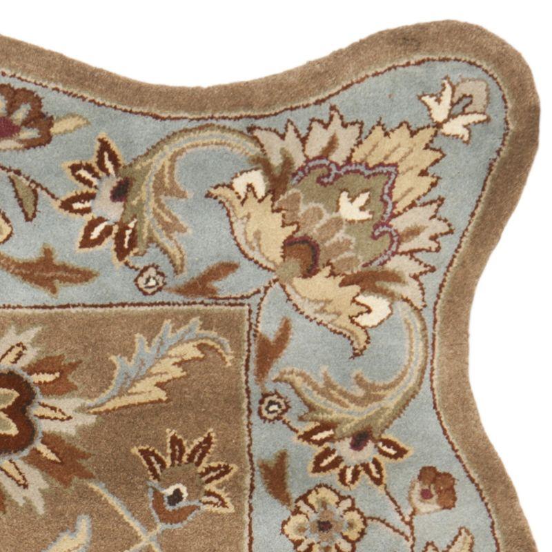 Heritage HG821 Handmade Accent Rug - 2'3"x4' - Beige/Blue - Safavieh