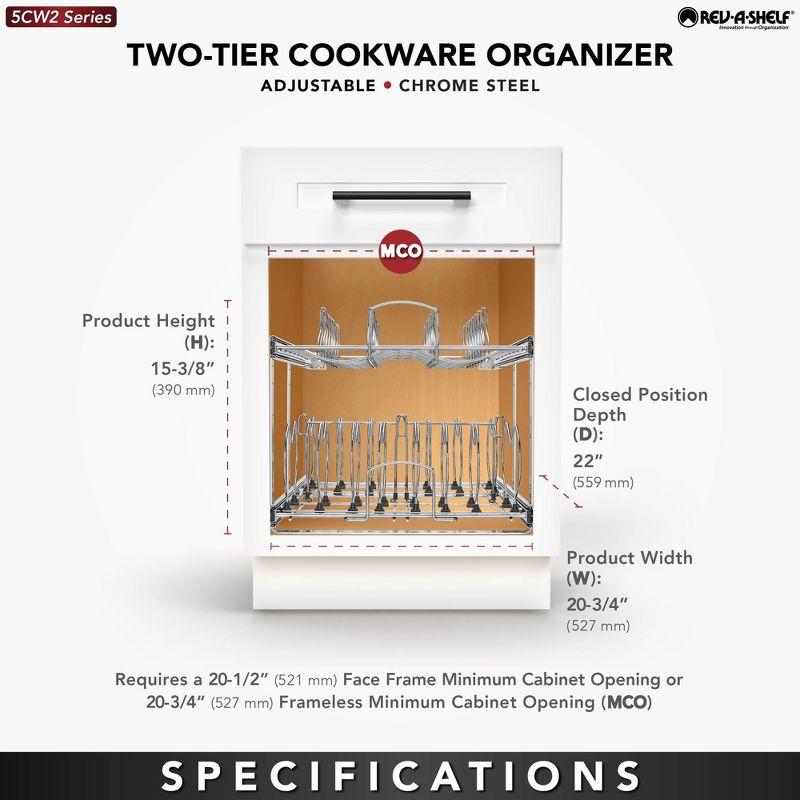 Rev-A-Shelf Rev-A-Shelf Pullout Cabinet Pot and Pan Organizer