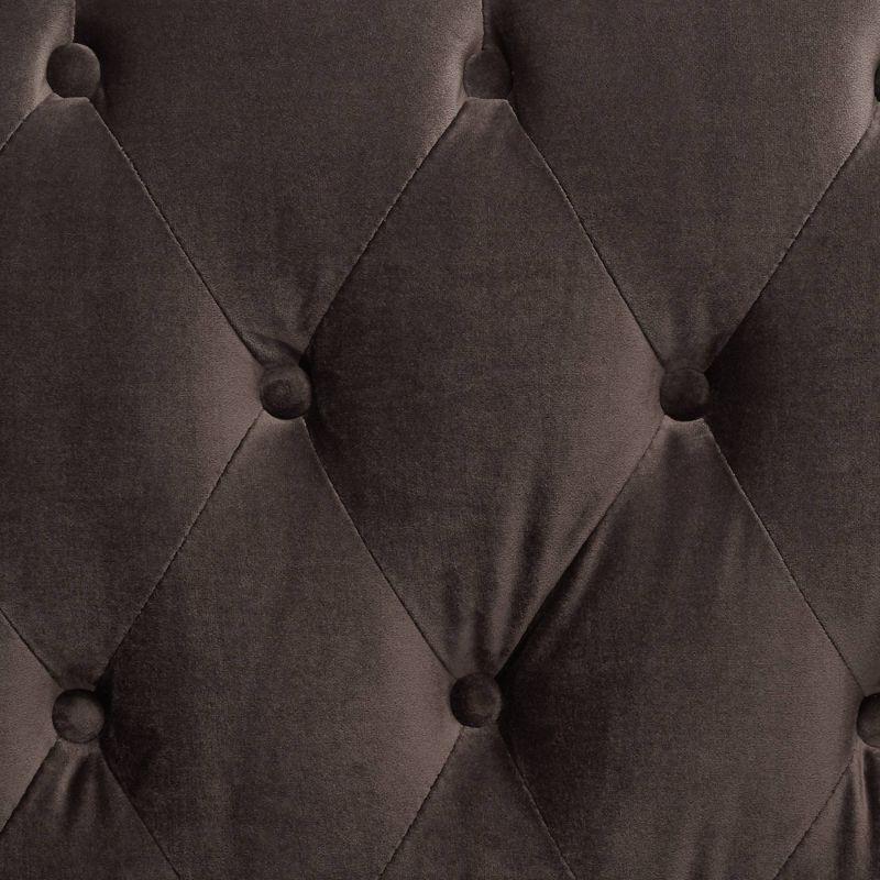 Elements Classic Chocolate Brown Tufted Armchair