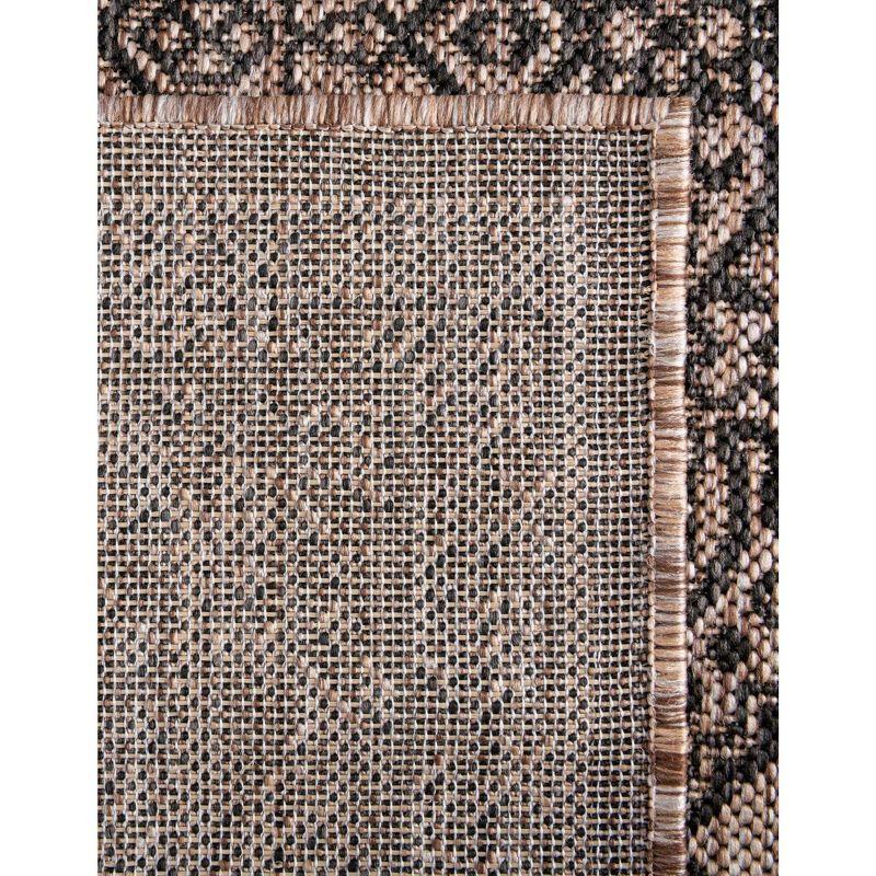 Beige Rectangular Stain-Resistant Outdoor Rug, 7' x 10'