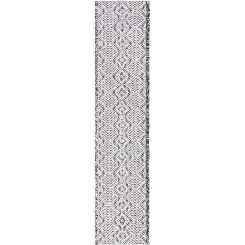 Augustine Ivory Boho-Mod Flat Woven Synthetic Area Rug