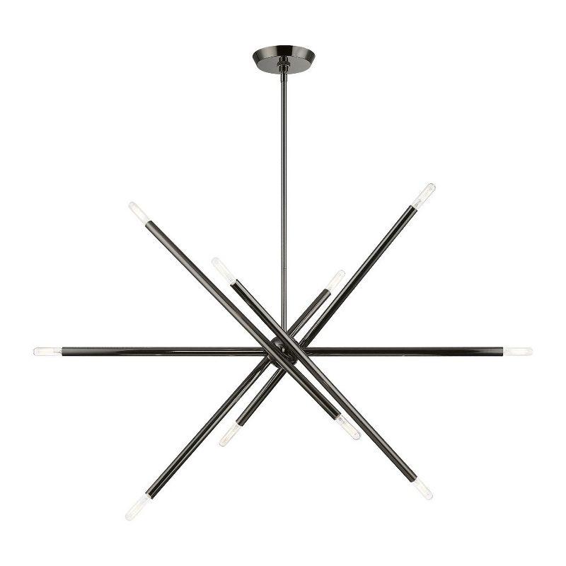 Livex Lighting Soho 10 - Light Chandelier in  Black Chrome