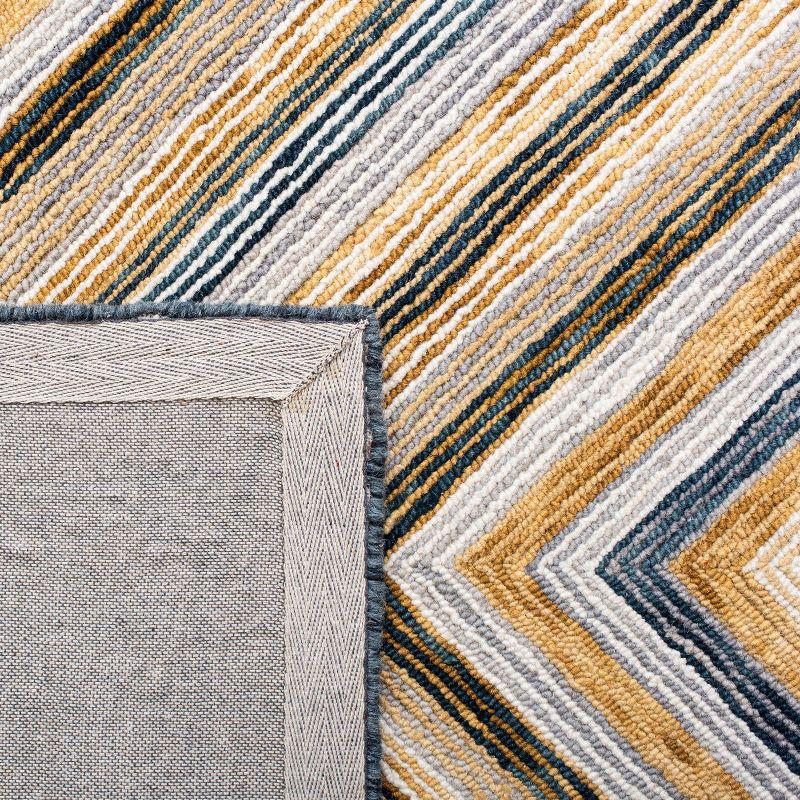 Aspen APN809 Hand Tufted Indoor Accent Rug - Navy/Gold - 2'3"x5' - Safavieh