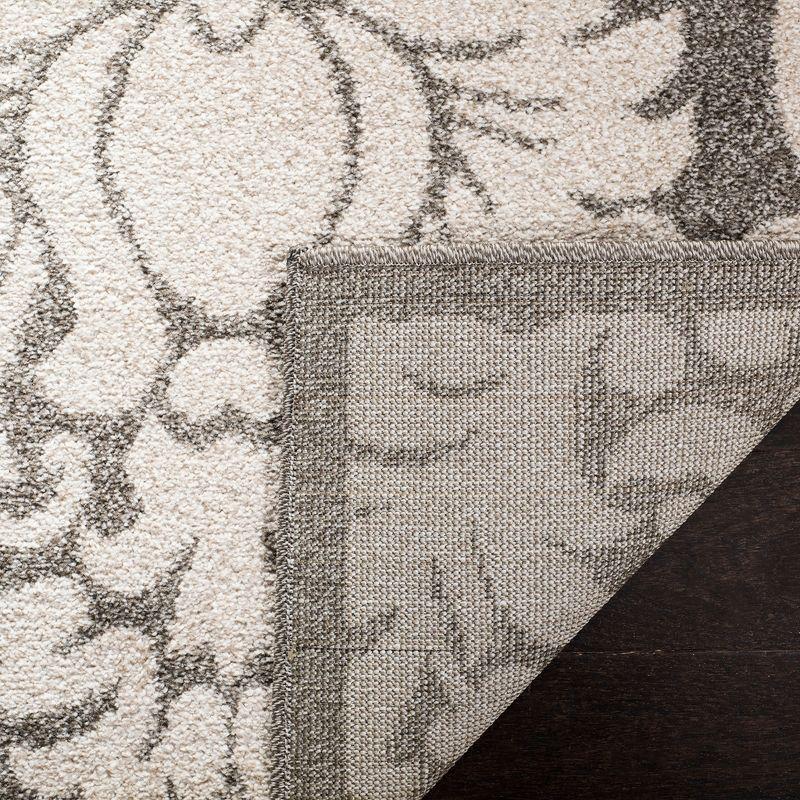 Amherst AMT427 Power Loomed Indoor Runner Rug - Dark Grey/Beige - 2'3"x13' - Safavieh