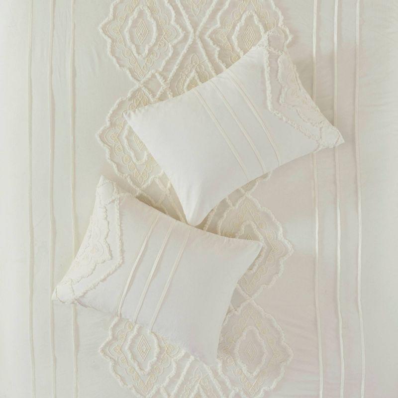 Madison Park Margot Boho Style Embroidered 100% Cotton Comforter Set