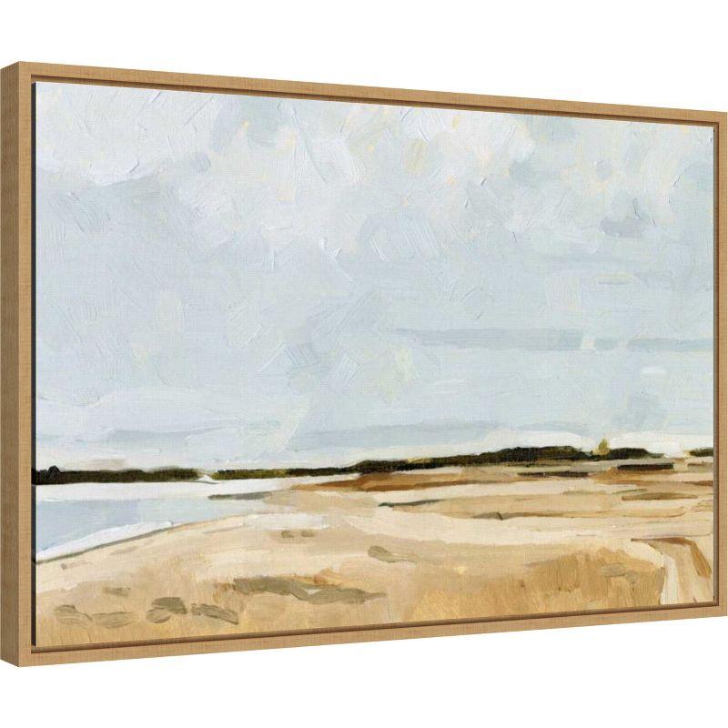 Amanti Art Quiet Coast I by Emma Caroline Canvas Wall Art Print Framed 23 x 16-in.