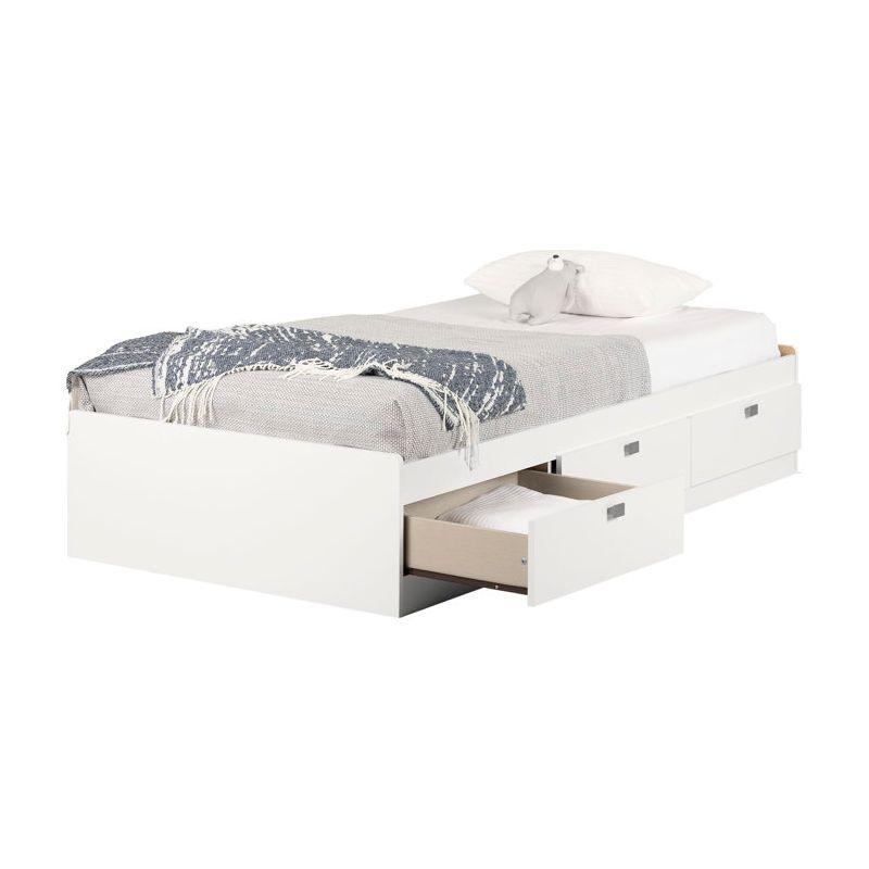 South Shore Spark Twin Drawers Sleigh Bed