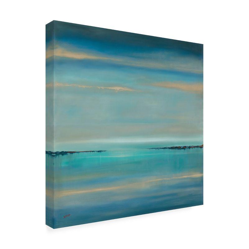 Trademark Fine Art - Rio 'The Line of Time' Outdoor All-Weather Wall Decor - 14x14