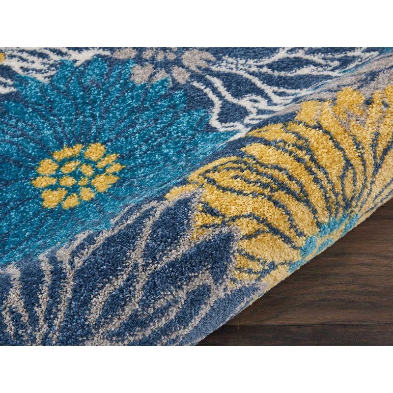Nourison Passion 1'10" x 2'10" Blue Contemporary Indoor Rug