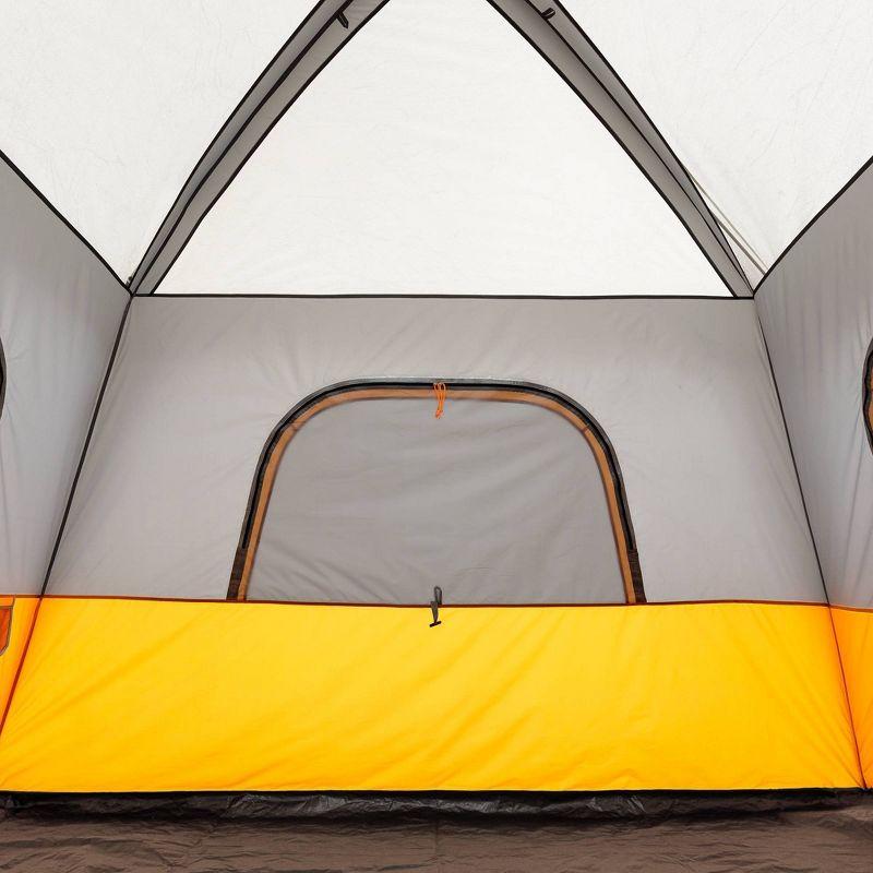 Core Equipment 6 Person Straight Wall Tent - Orange