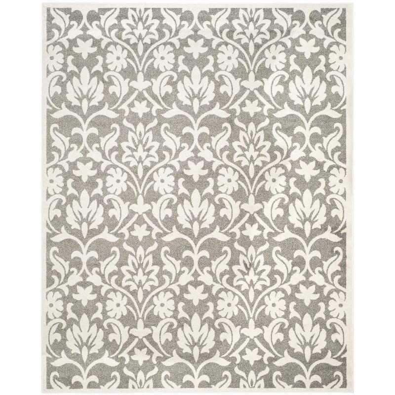 Amherst AMT424 Power Loomed Indoor Area Rug - Dark Grey/Beige - 8'x10' - Safavieh