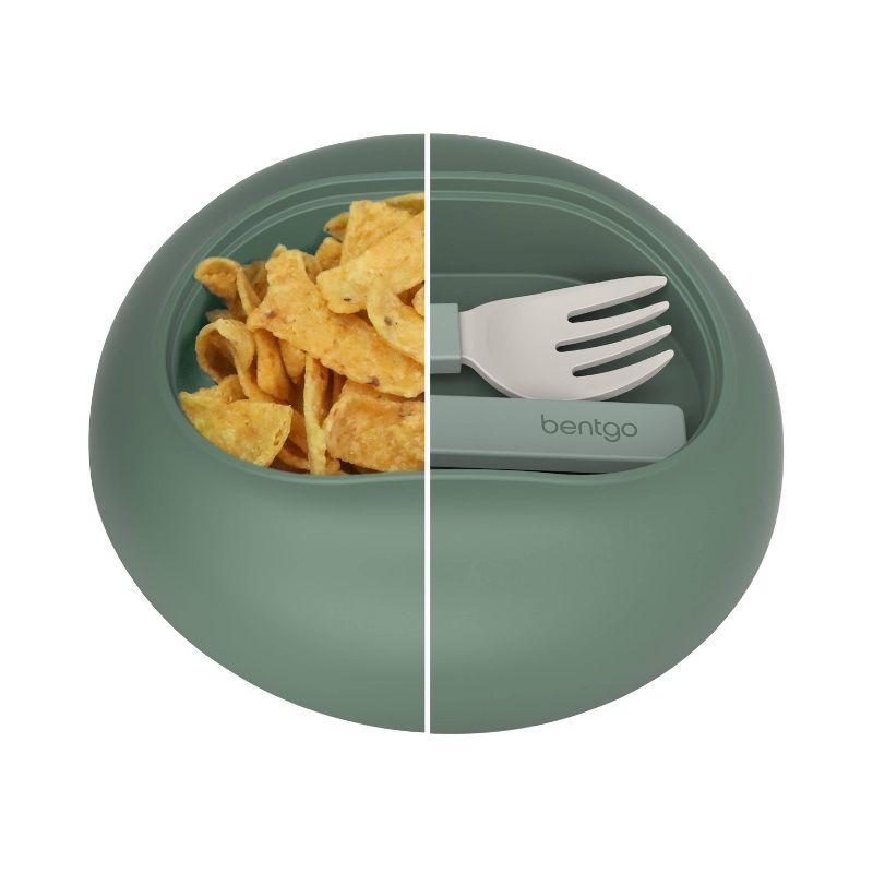 Bentgo Bowl Insulated Leakproof Bowl with Collapsible Utensils & Snack Compartment