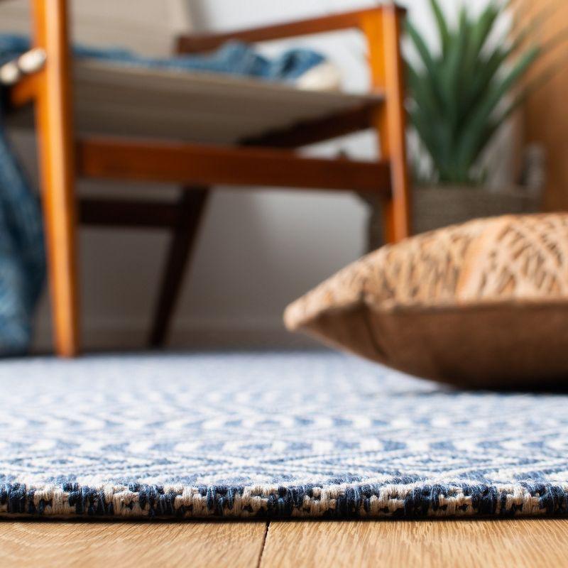 Augustine AGT401 Power Loomed Runner Rug - Navy/Light Grey - 2'x8' - Safavieh.