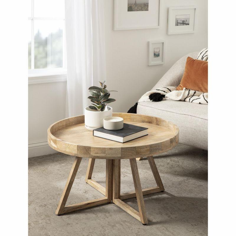 Kate and Laurel Avery Round Wood Coffee Table